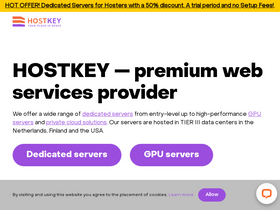 'hostkey.com' screenshot