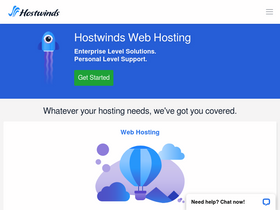 'hostwinds.com' screenshot
