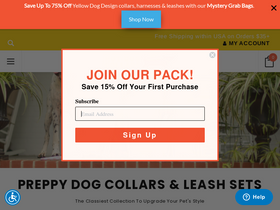 'hotdogcollars.com' screenshot