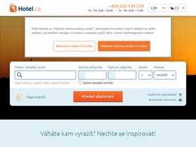 'hotel.cz' screenshot
