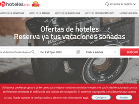 'hoteles.net' screenshot