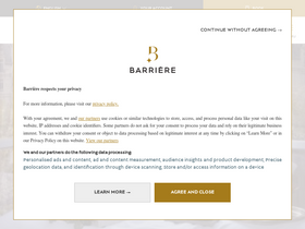 'hotelsbarriere.com' screenshot