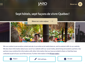 'hotelsjaro.com' screenshot