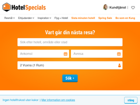 'hotelspecials.se' screenshot