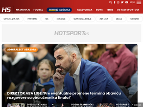 'hotsport.rs' screenshot