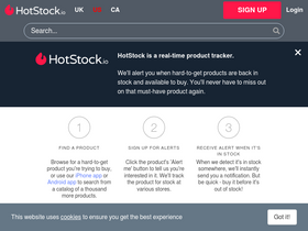 'hotstock.io' screenshot