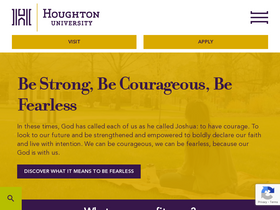 'houghton.edu' screenshot