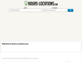 'hours-locations.com' screenshot