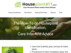 'houseplant411.com' screenshot