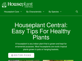 'houseplantcentral.com' screenshot