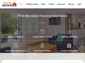 'housingapartments.org' screenshot