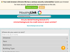 'housinglink.org' screenshot