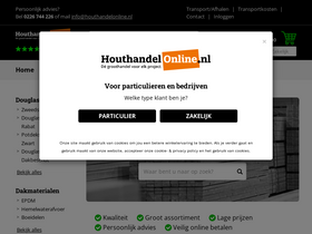 'houthandelonline.nl' screenshot