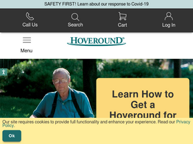 'hoveround.com' screenshot