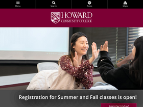 'howardcc.edu' screenshot