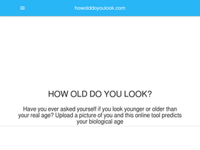 'howolddoyoulook.com' screenshot