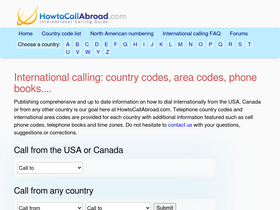 'howtocallabroad.com' screenshot