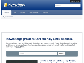 'howtoforge.com' screenshot