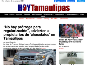 'hoytamaulipas.net' screenshot