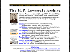 'hplovecraft.com' screenshot