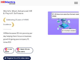 'hrmantra.com' screenshot
