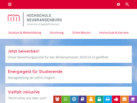 'hs-nb.de' screenshot