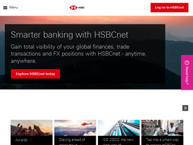 'hsbcnet.com' screenshot
