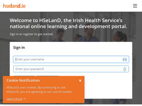 'hseland.ie' screenshot