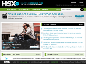 'hsx.com' screenshot