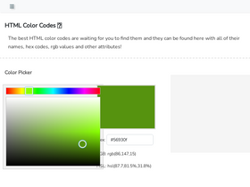 'html-color.codes' screenshot