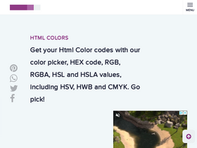 'htmlcolors.com' screenshot