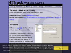 'httrack.com' screenshot