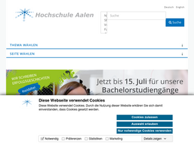 'htw-aalen.de' screenshot