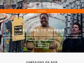 'hubbub.org.uk' screenshot
