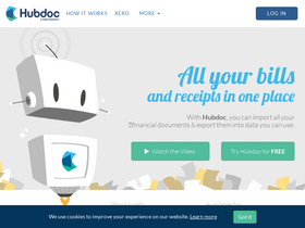 'hubdoc.com' screenshot