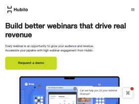 'hubilo.com' screenshot