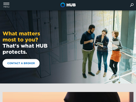 'hubinternational.com' screenshot