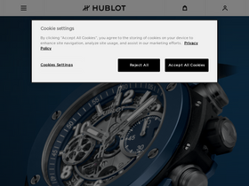 'hublot.com' screenshot