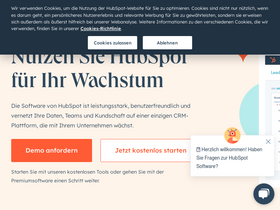 'hubspot.de' screenshot