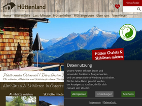 'huettenland.com' screenshot