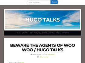 'hugotalks.com' screenshot