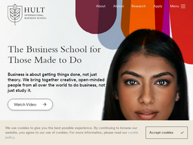 'hult.edu' screenshot