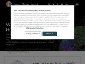 'humanbrainproject.eu' screenshot