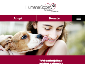 'humanesocietytampa.org' screenshot