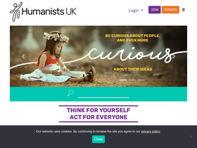 'humanists.uk' screenshot