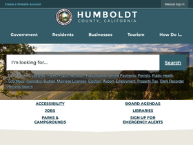 'humboldtgov.org' screenshot