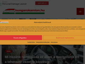 'hungarokamion.hu' screenshot
