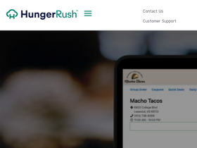 'hungerrush.com' screenshot