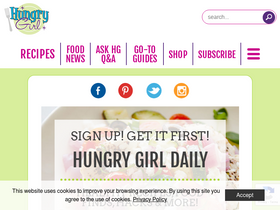 'hungry-girl.com' screenshot