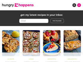 'hungryhappens.net' screenshot